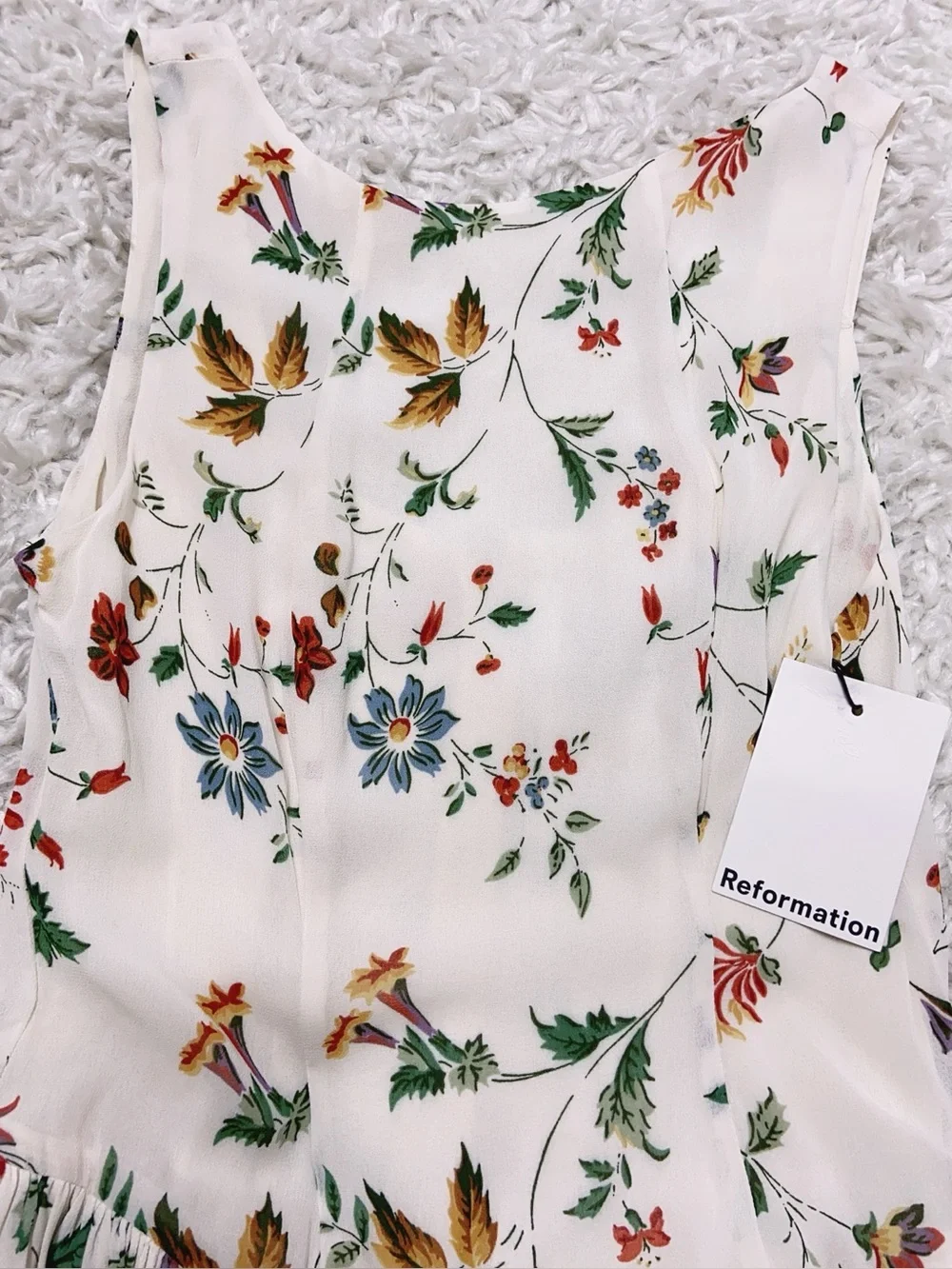 NWT Reformation Anelis Floral Midi Dress - Picture 11 of 13